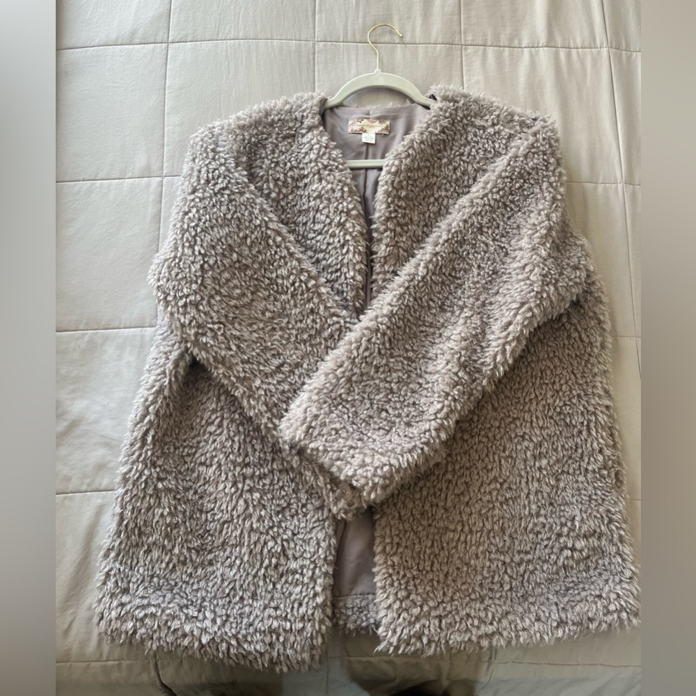 Band of Gypsies Lavender fuzzy coat